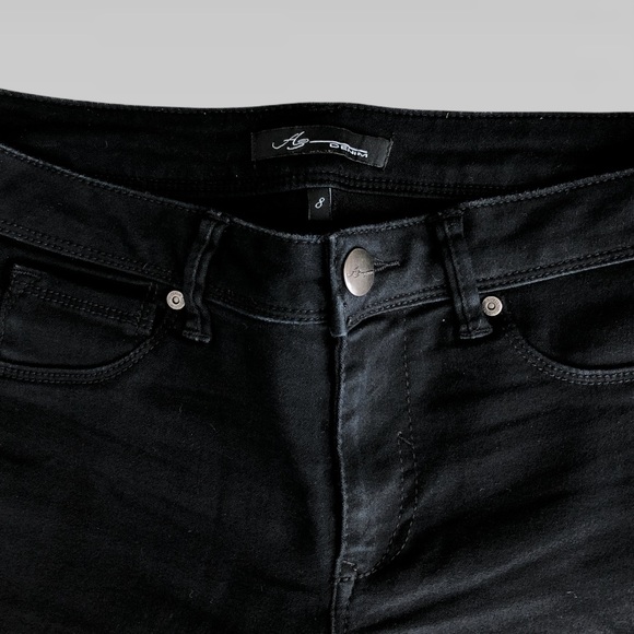 A3 Denim Biker Shorts - Picture 3 of 5